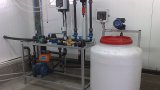 broiler water system with dosage and stirring plasmix